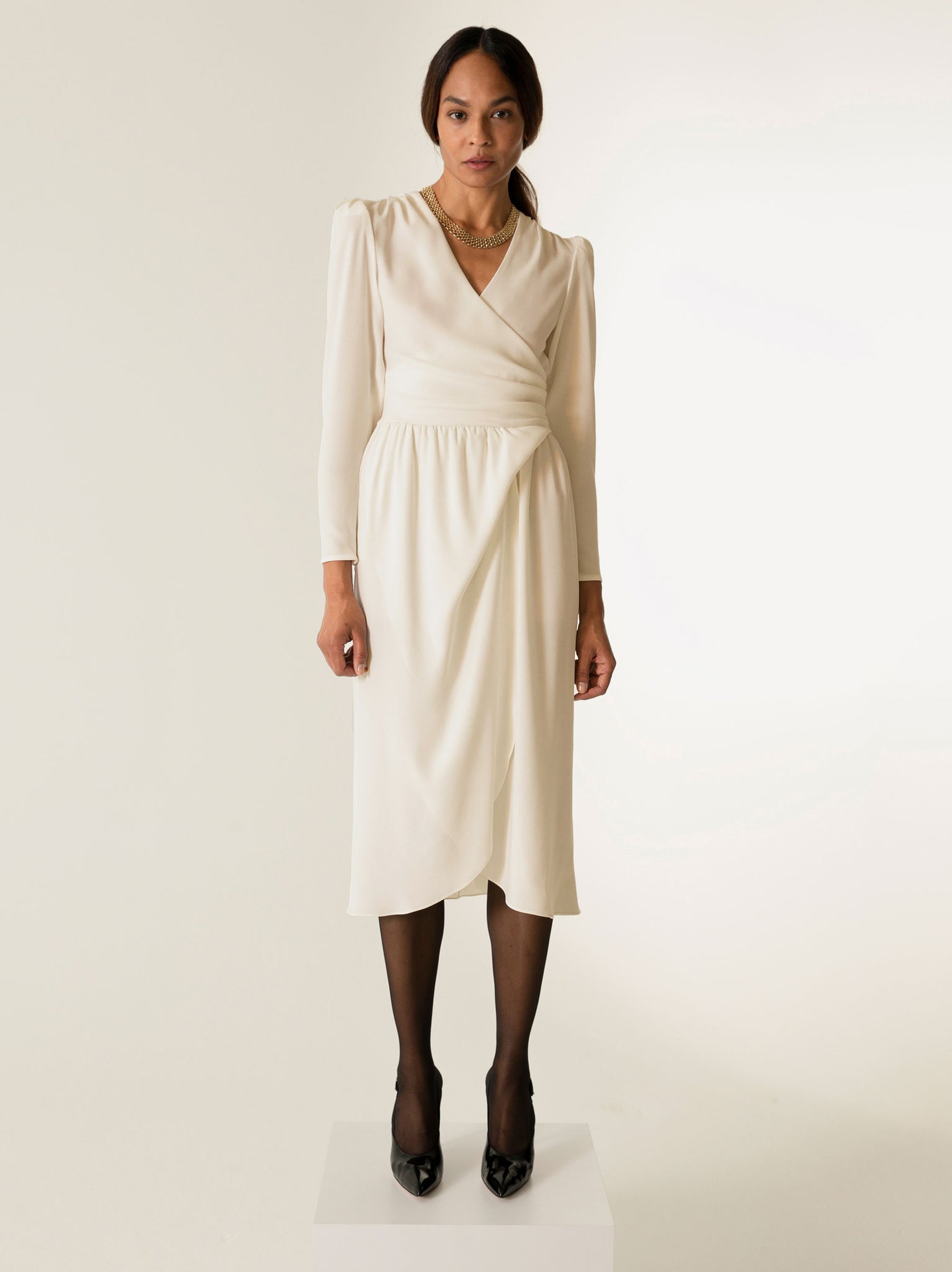 HERA Wrap Dress / Cream / Secondary