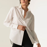 HESTIA Poplin Shirt / White / Secondary