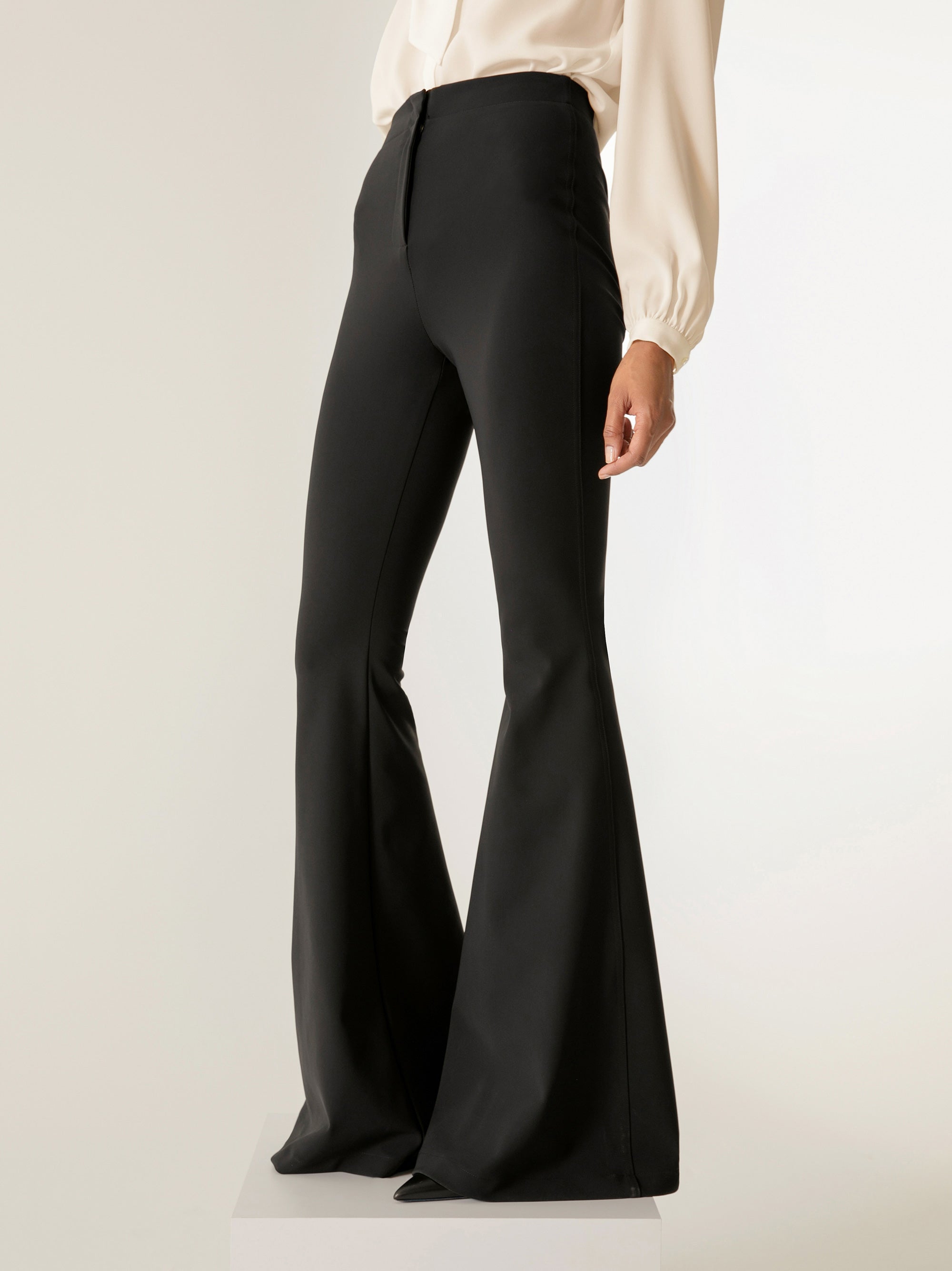 Annorlunda tailored wrap detail flared pants in black - part of a set | ASOS