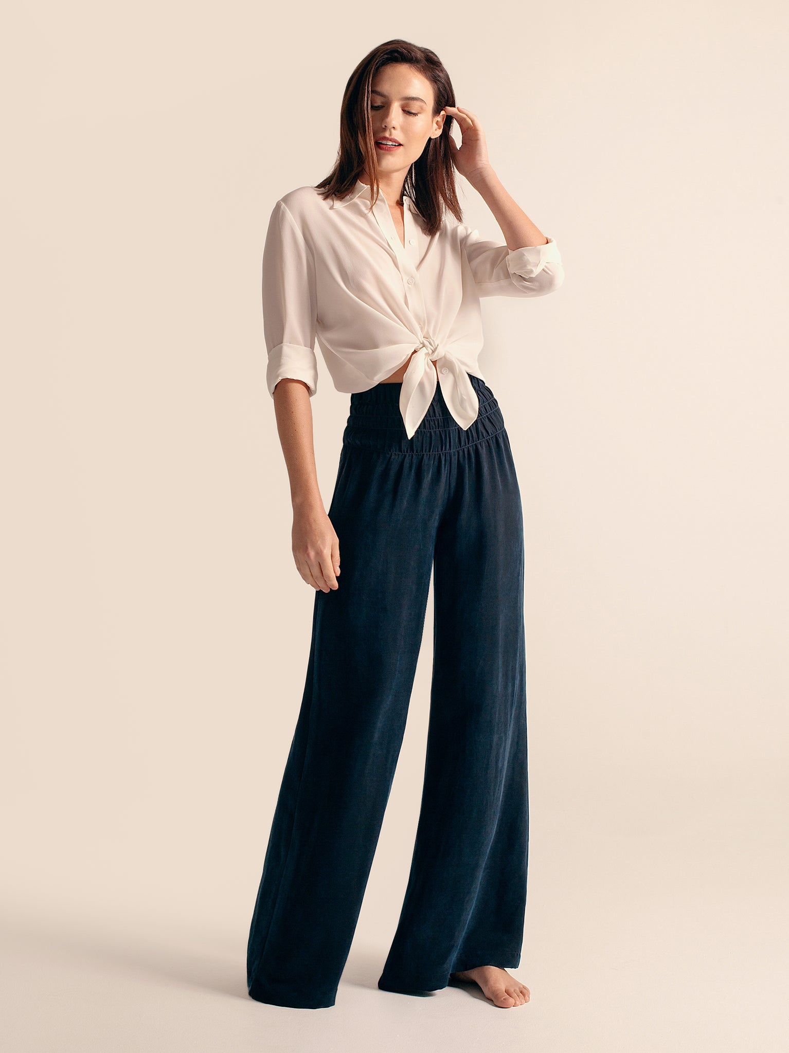 DIANA Wide Leg / 32" Inseam / Navy/ Primary