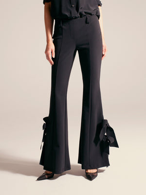 FARRAH Bow Flare / 34" Inseam / Black / Secondary