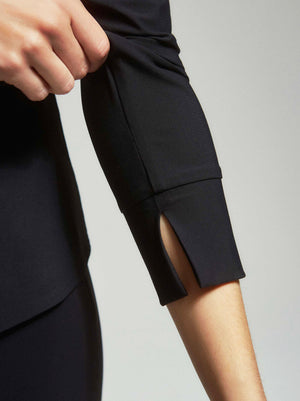 Jane Slim Jersey Shirt / Black