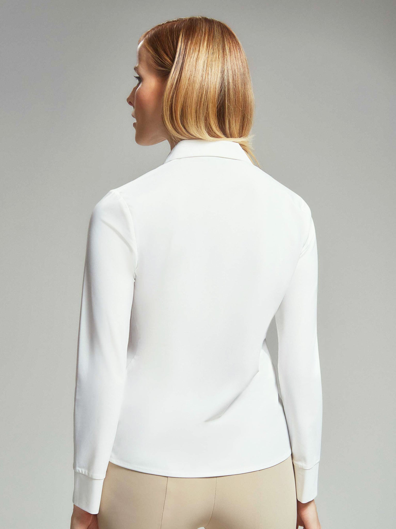 Jane Slim Jersey Shirt / Off White